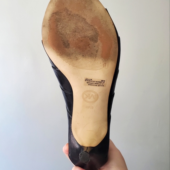 Michael Kors Genuine Leather Mavis Open Toe Gladiator Black Heel, Size 8.5 - Picture 7 of 7